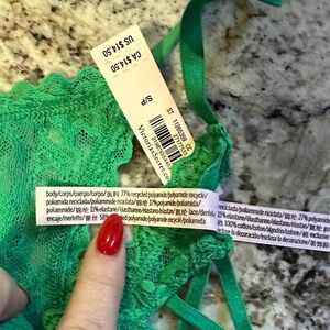 3 pair Victoria's Secret Emerald Lace String Thong 3 pair for 18